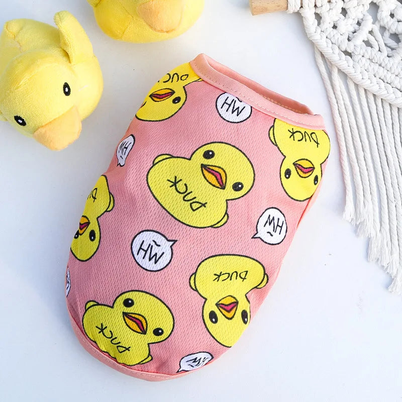 Roupa de Patinho para Cães e Gatos de Pequeno Porte