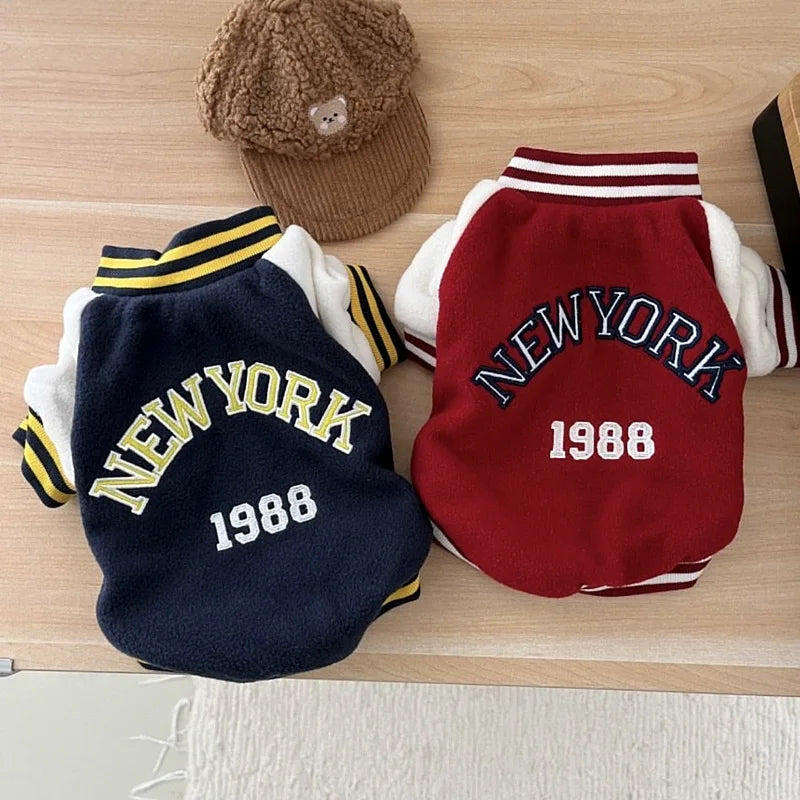 Suéter Moletom para Cachorro New York - Roupa Pet de Inverno