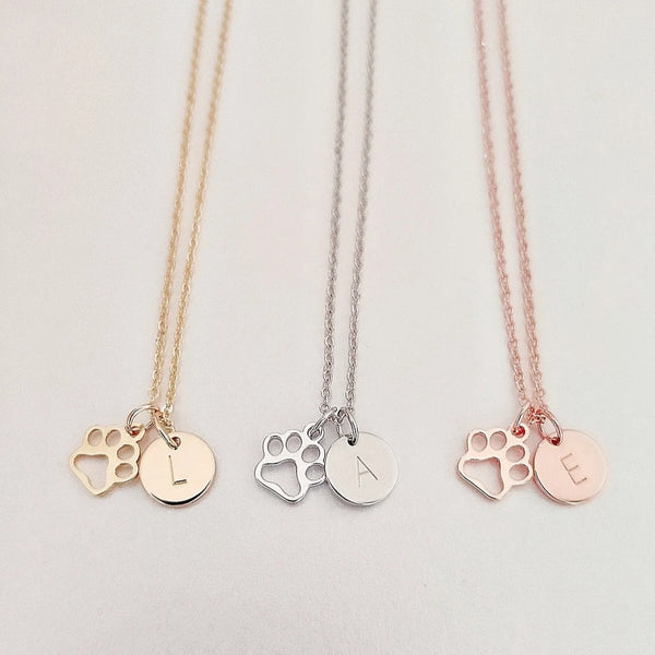 Colar de Patinha com Pingente de Letra Personalizado