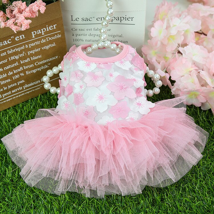 Roupa Pet pra Cães e Gatos Vestido de Festa