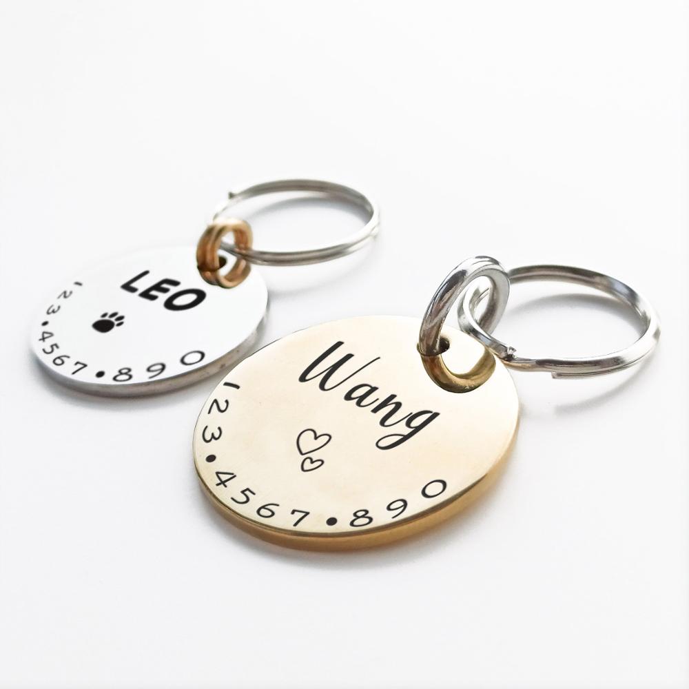 Pingente Personalizado de Identificação pra Coleira de Cães e Gatos