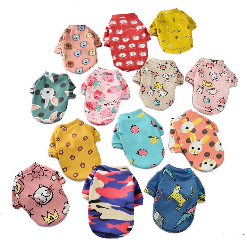 Roupas Pet Blusas Estampadas
