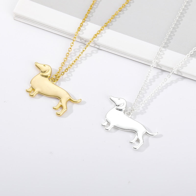 Colar com pingente Dachshund - Salsichinha