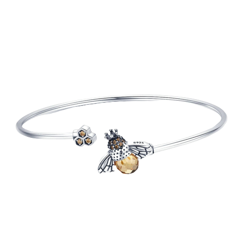 Pulseira de Prata 925 Abelhinha