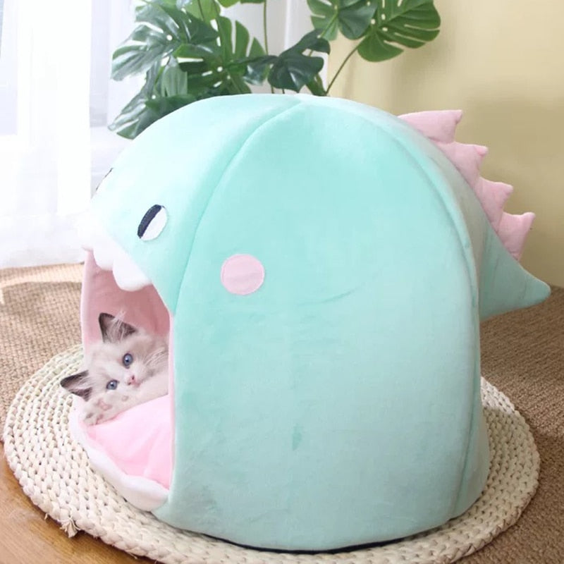 Caminha para Gatos em formato de Dinossauro