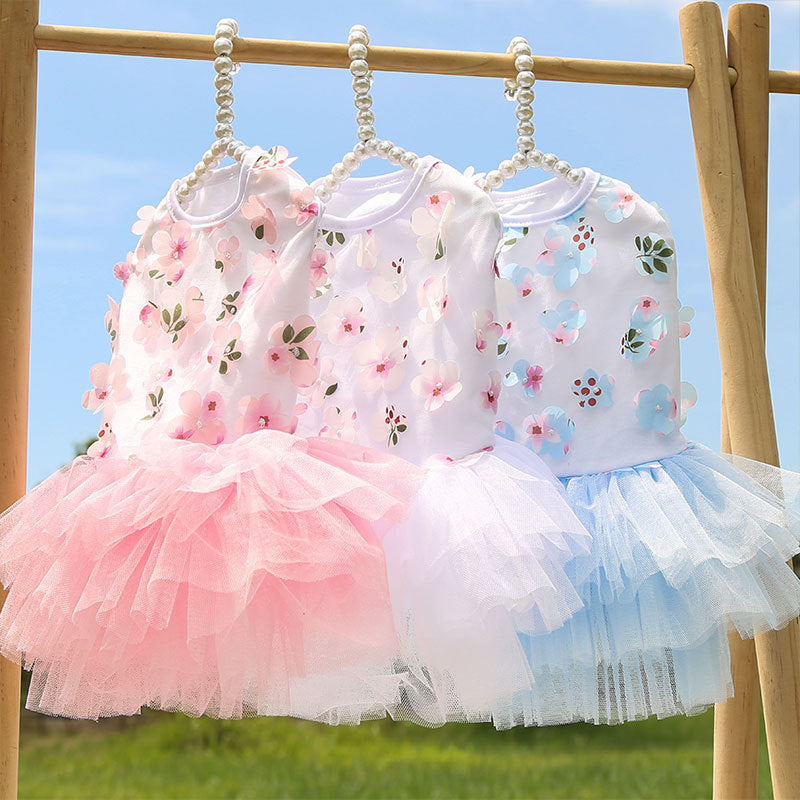 Roupa Pet pra Cães e Gatos Vestido de Festa