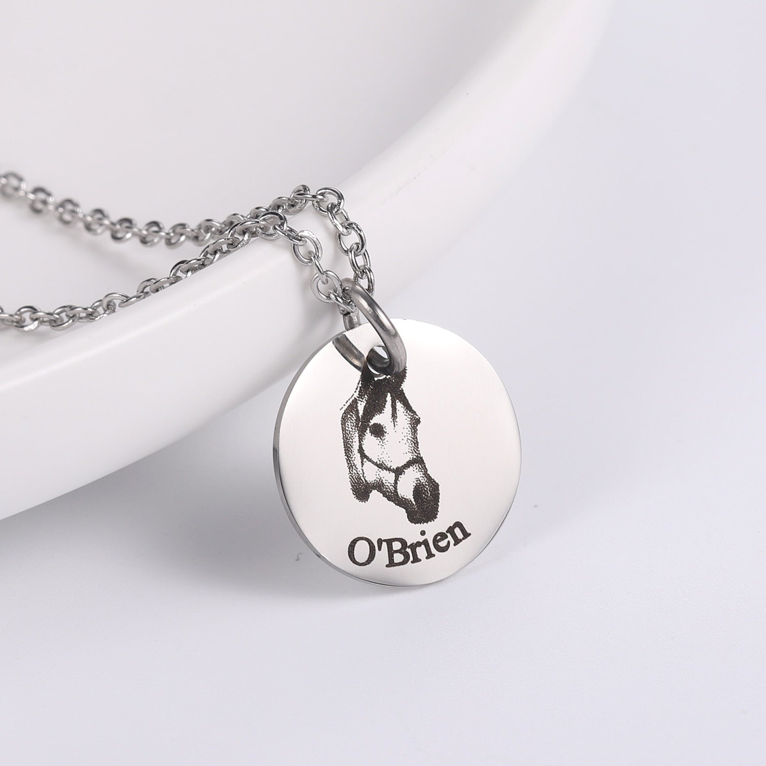Colar personalizado com a foto do seu animal - Colar Lembrança Pet