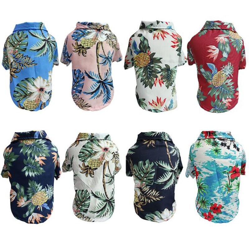 Roupa Pet para Cães e Gatos Camisa Havaiana