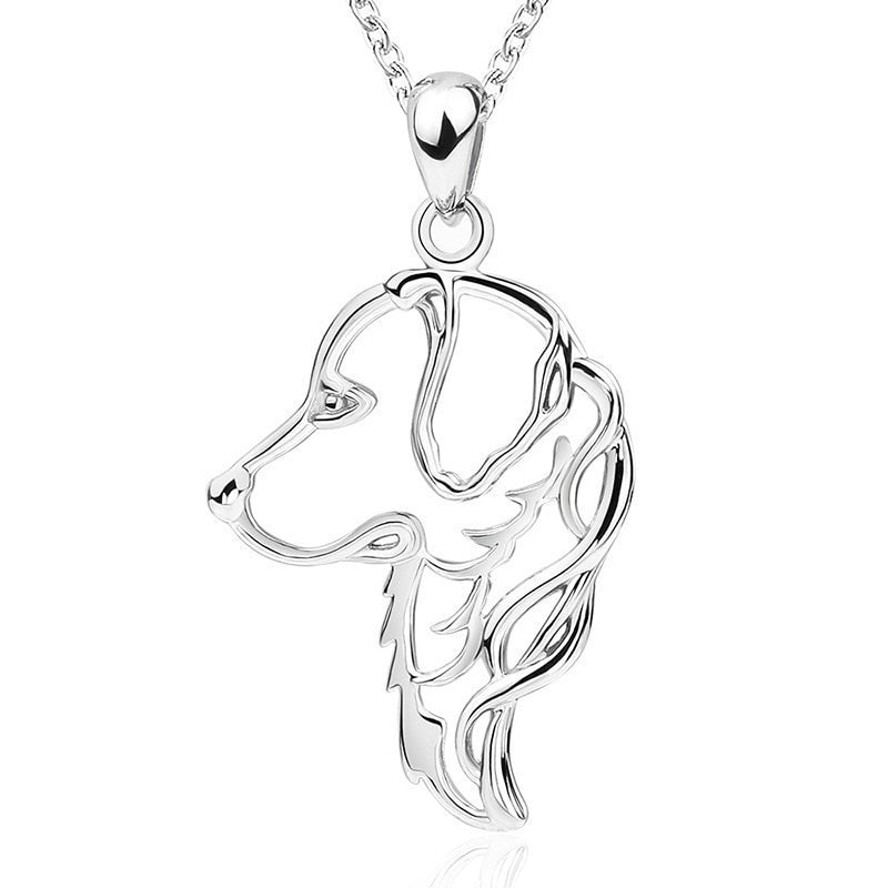 Colar em Prata 925 Golden Retriever