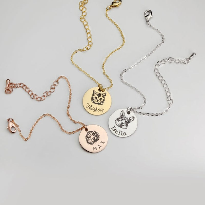 Pulseira Personalizada Lembrança Pet - Personalize a foto do seu animal