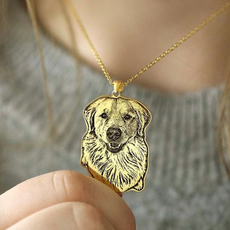 Colar Personalizado Recordação Pet - Personalize a foto do seu Pet