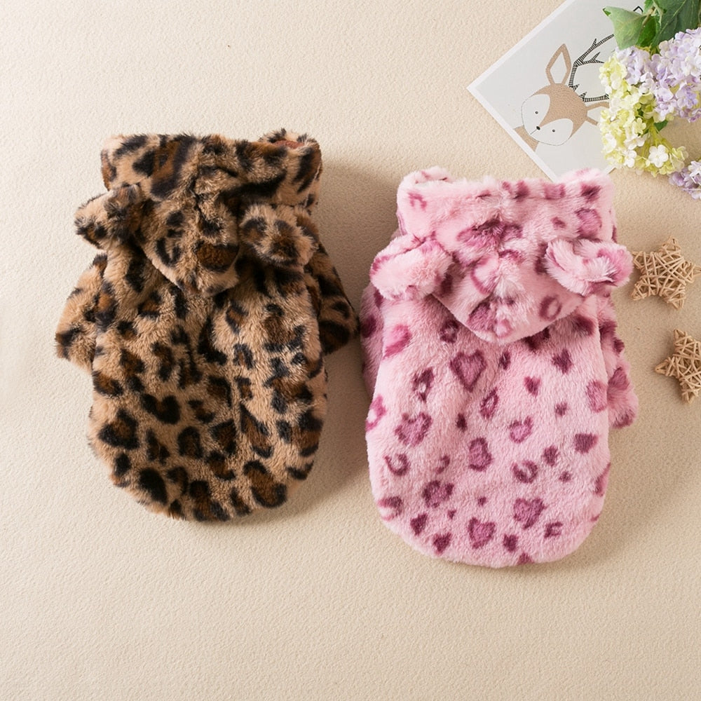 Casaco Moletom de Oncinha para Cães e Gatos - Roupa Pet