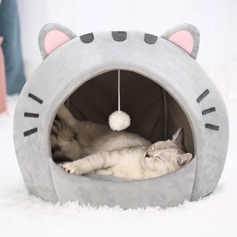 Cama e Brinquedo para Gatos Confortável - Caminha 2 em 1